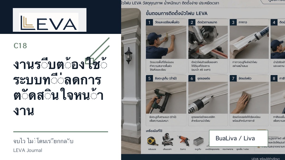 งานรีบต้องใช้ระบบที่ลดการตัดสินใจหน้างาน